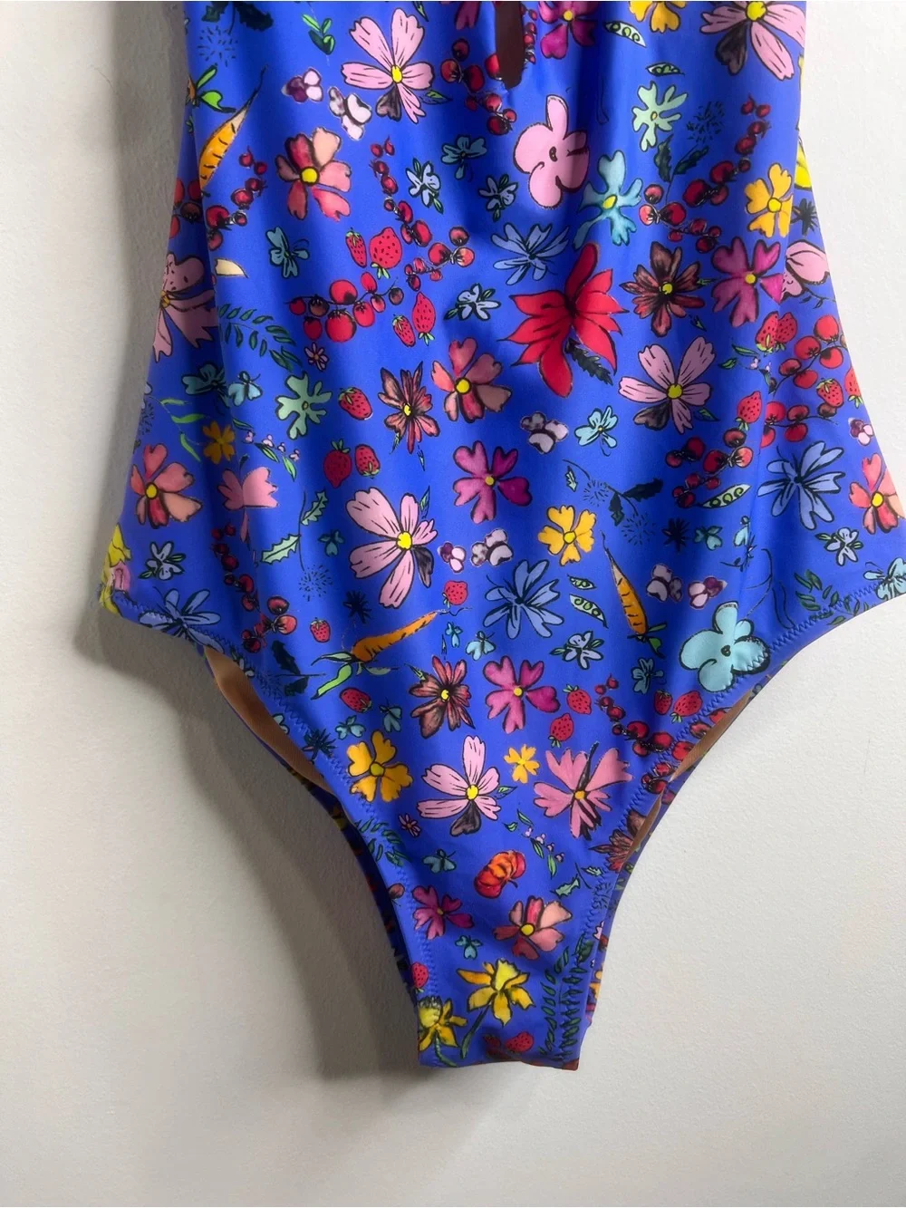 J. Crew X Dauphinette Plunge One-Piece Floral Swim Size 12